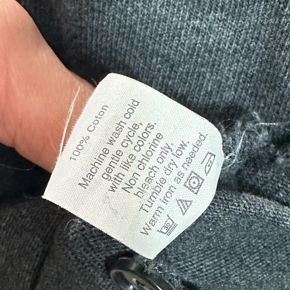 J Crew charcoal grey knit bodycon long sleeve shirt dress size S - Picture 8 of 10